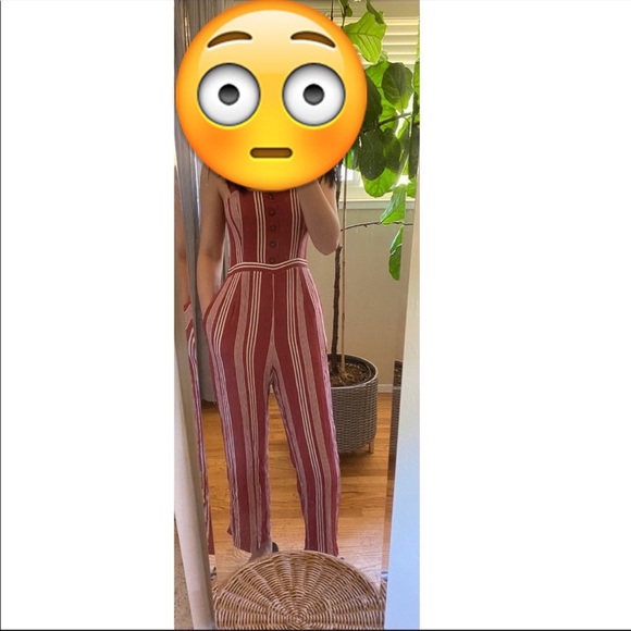 A&F red stripe jumpsuit - Picture 1 of 3